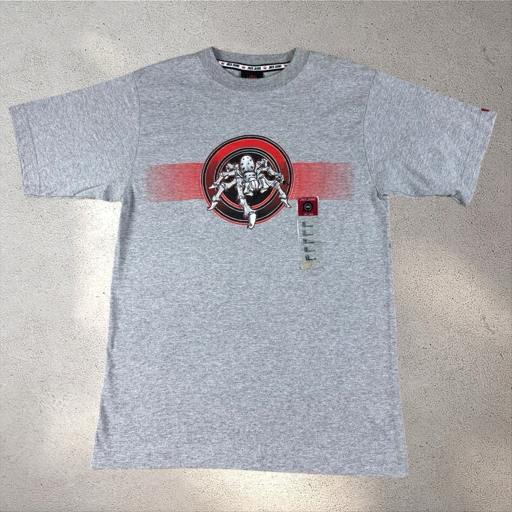Vintage NWT JNCO Spider Graphic T-Shirt Youth Large Made In USA 90s Y2K NOS - Picture 1 of 6